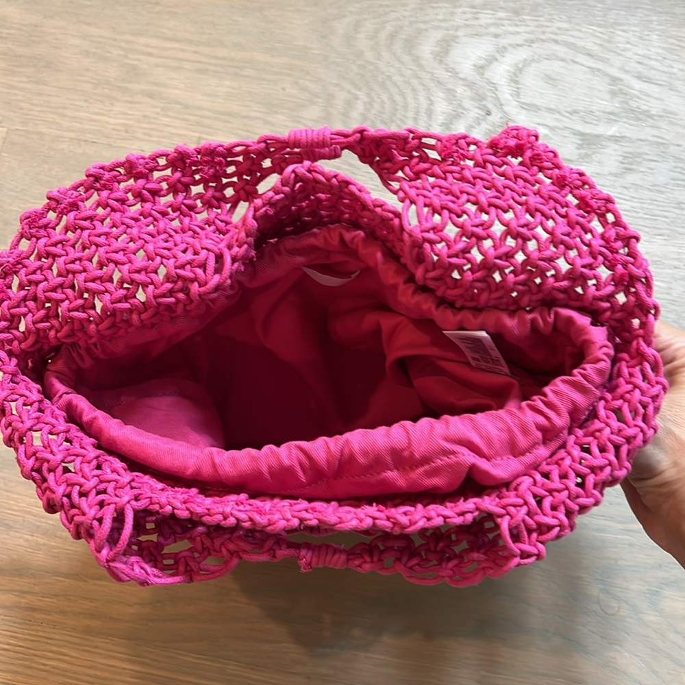 COS Hot Pink Braided Bag - Picture 7 of 10